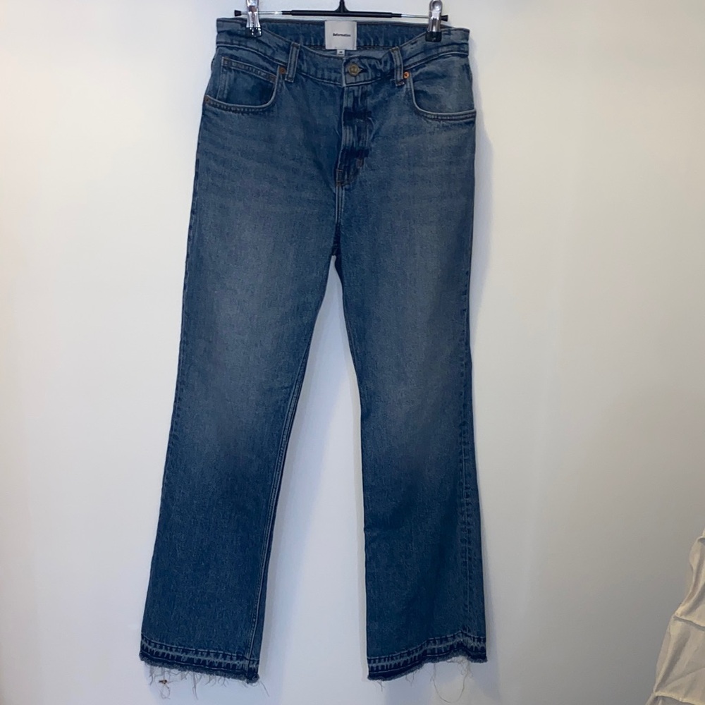Reformation Women's Straight-Leg Jeans in Medium Blue